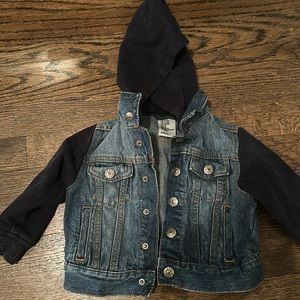 Denim sweatshirt/vest